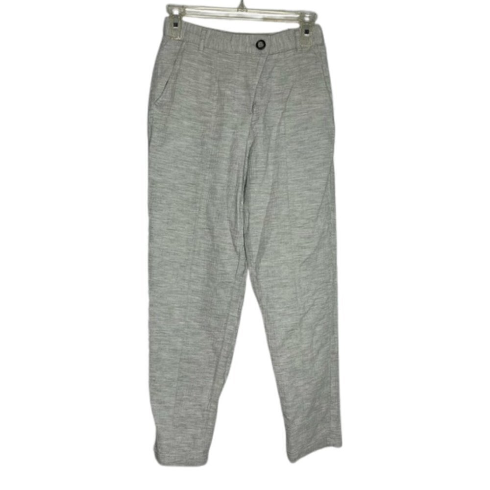 Zara Size 0 Gauzy Cotton Grey High Rise Balloon Pants